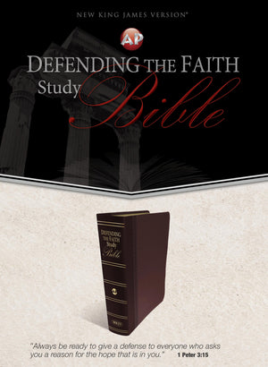 Defending the Faith Study Bible (Italian Duotone Maroon) THUMB INDEX