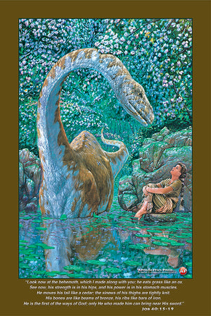 Dinosaur Poster: "Job 40"