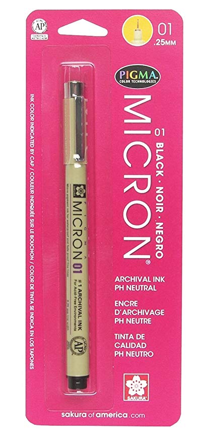Pigma Micron Pen, Colors