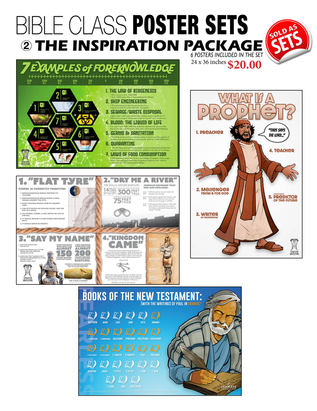 Bible Class Poster Set - Inspiration Package