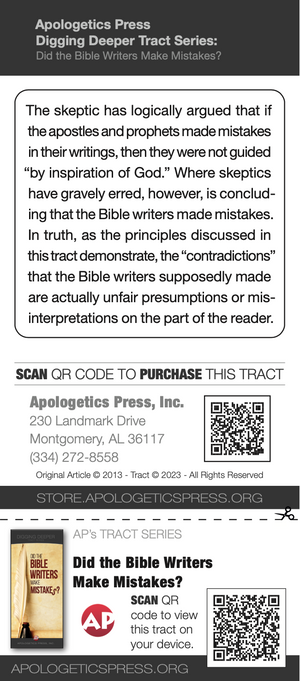 Did the Bible Writers Make Mistakes?