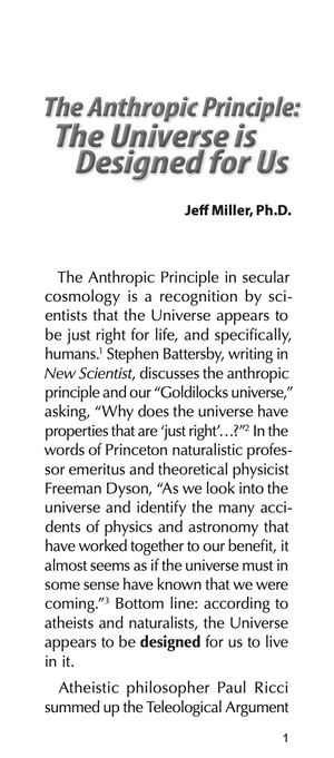 The Anthropic Principle