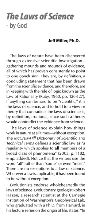 The Laws of Science by God