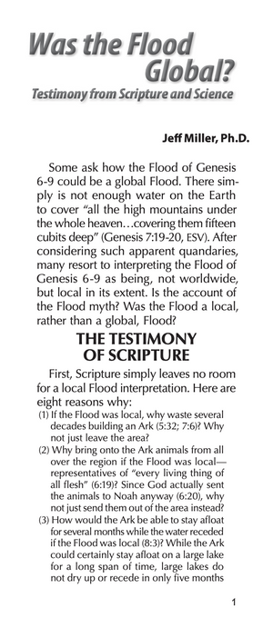 Was the Flood Global?