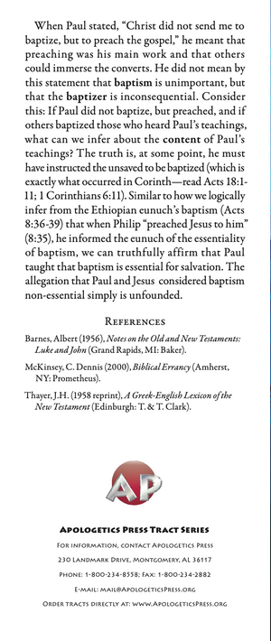 Baptism: Contradictory or Complementary?