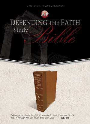 Defending the Faith Study Bible (Italian Duotone Brown) THUMB INDEX