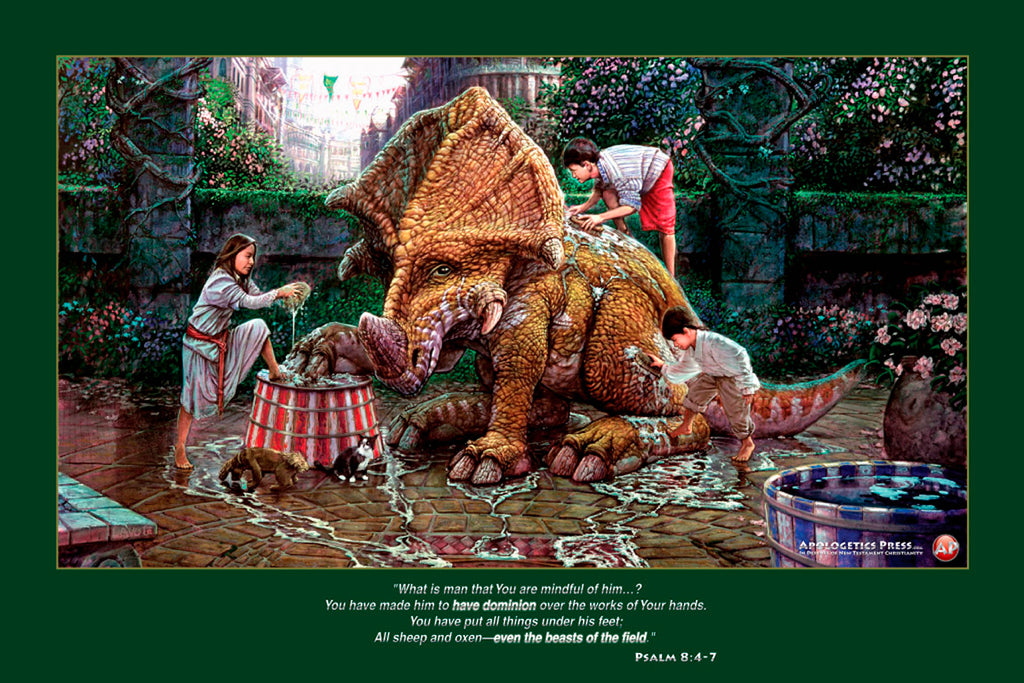 Dinosaur Poster: "Prelude to the Fair" (Psalm 8:4-7)