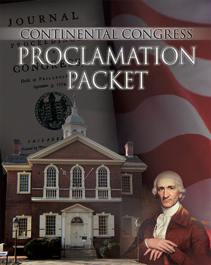 Continental Congress Proclamation Packet