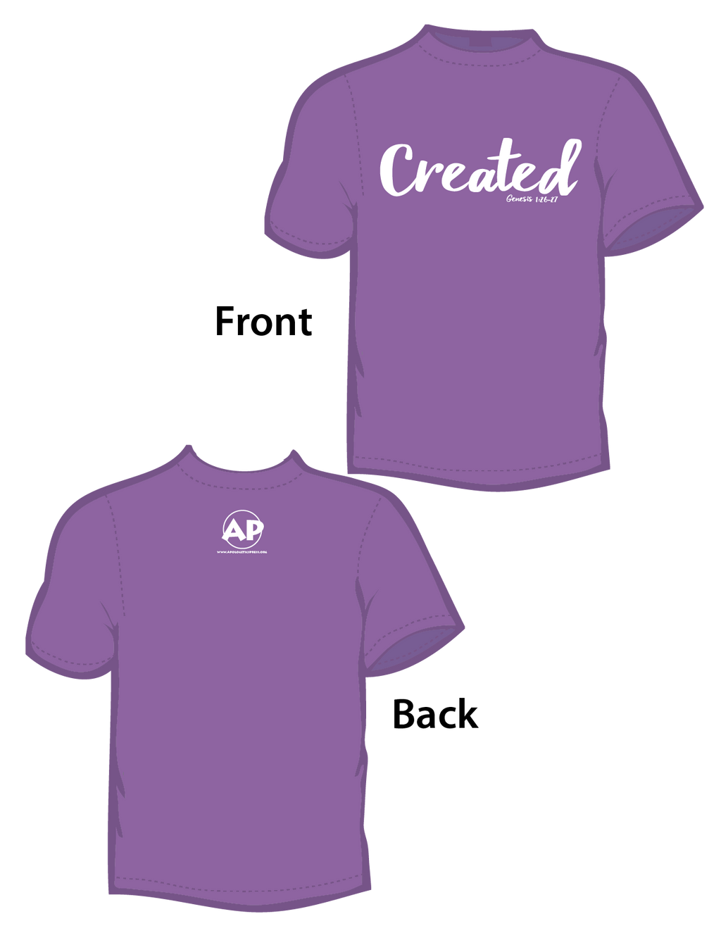 Created (T-Shirt) Violet